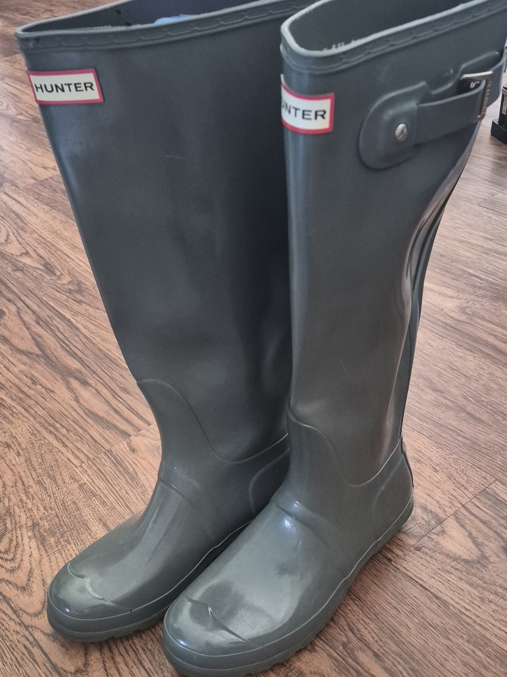 Hunter Black Tall Rain Boots